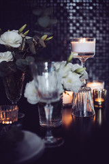 Table decoration for dinner