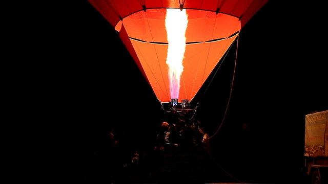  balloon hot air at night