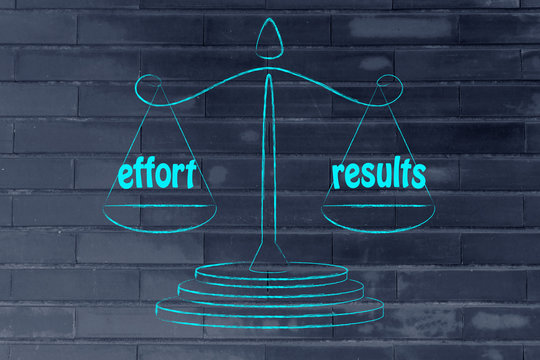 finding a good balance in business: effort & results