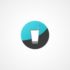 Soft drink web icon on