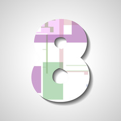 abstract  number collection - 8