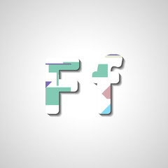 Colorful letter alphabet