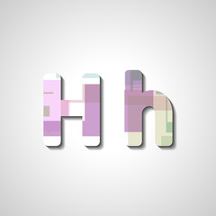 Colorful letter alphabet