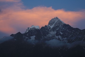Nightfall in the Everest Region
