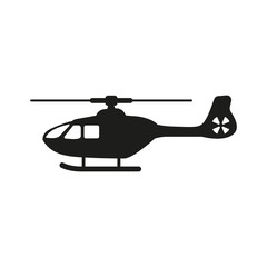 The helicopter icon. Copter symbol. Flat © vladvm50