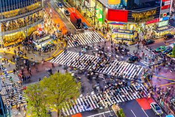 Shibuya-Kreuzung in Tokio