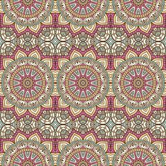 Ethnic floral seamless pattern