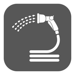 The spray gun icon. Irrigation and watering symbol. Flat