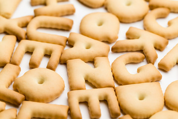 Stack of word cookie