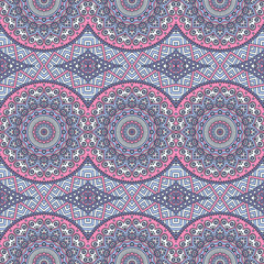 Ethnic floral seamless pattern