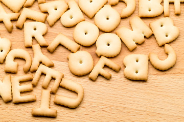 Alphabet cookie
