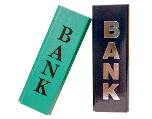 Bank / File folders with the inscription Bank 