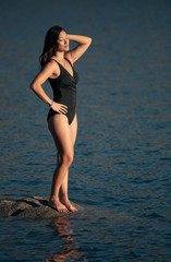 Beautiful Young Chinese Swimsuit Model