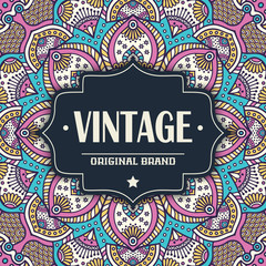 Elegant card with lace ornament and place for text 