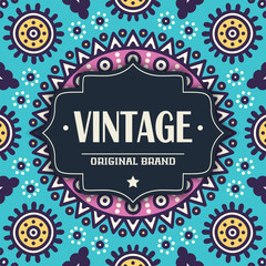 Elegant card with lace ornament and place for text 