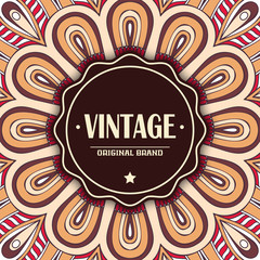 Elegant card with lace ornament and place for text 