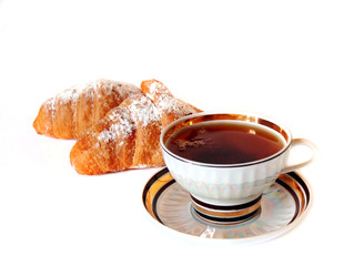 croissants and tea