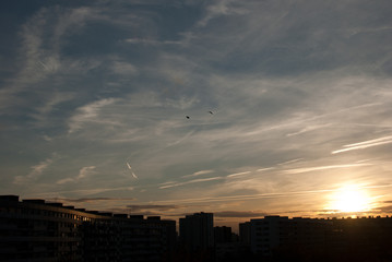 Urban sunset