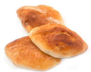 pastry dough on a white background