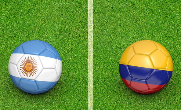 2015 soccer tournament, teams Argentina vs Colombia