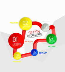 Colorful fresh sticker infographics