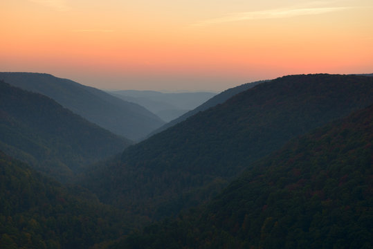 West Virginia Mountains In Autumn