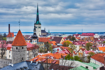 Obraz premium Tallinn Medieval Old Town, Estonia