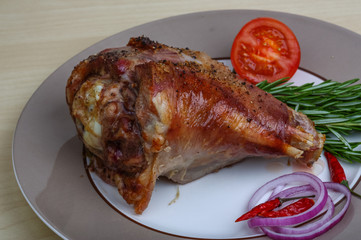  Rosted turkey leg