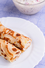 Pancakes with cheese