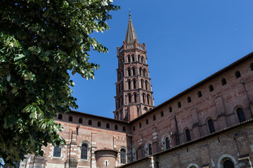 Fototapeta na wymiar France. Basilique Saint-Sernin de Toulouse