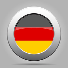 metal button with flag of Germany