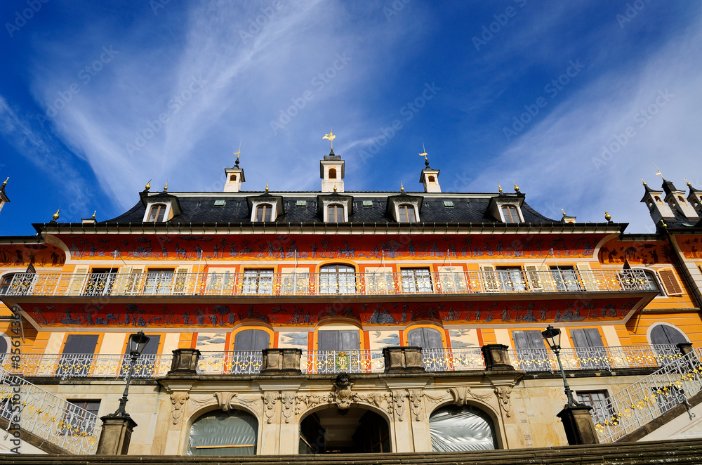 Sticker wasserpalais, schloss pillnitz