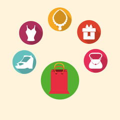 Shopping icon design 