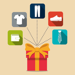 Shopping icon design 