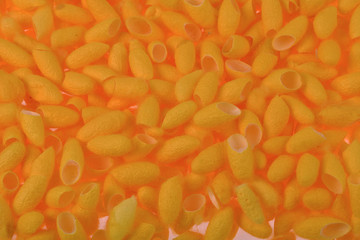 yellow color silkworm cocoons