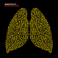 Abstract human lung. Vector illustration. Eps 10