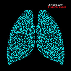 Abstract human lung. Vector illustration. Eps 10