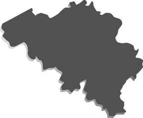 Mapa Belgii  © tidusina