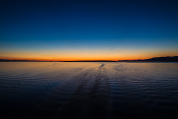 Sunset over Alaskan Waters