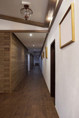 Interior of a corridor of hotel^ hospital and so on
