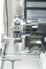 The image of metal-working machine