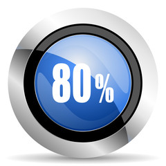80 percent icon sale sign