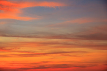 Stock Photo - Shot of the dark cloud on red sky