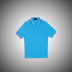 Male t-shirt against the colourful gradient