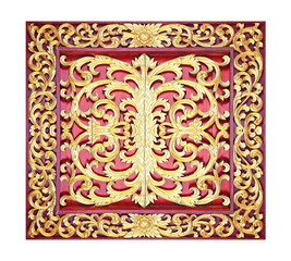 Pattern of wood carved background