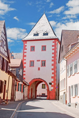 Obraz premium Średniowieczny Gautor z Oppenheim am Rhein
