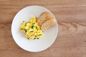 Scrambled Eggs with Spinach