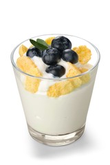 Yogurt, muesli, yoghurt.
