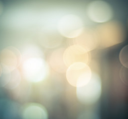 Abstract bokeh, Festive, vintage background with defocused lights, template