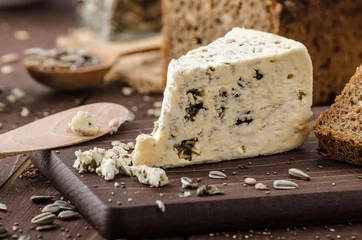 Gordijnen Blue cheese delicious cheese © Stepanek Photography